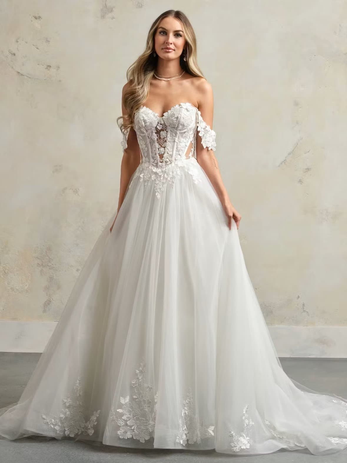 Rebecca Ingram style bridal gown